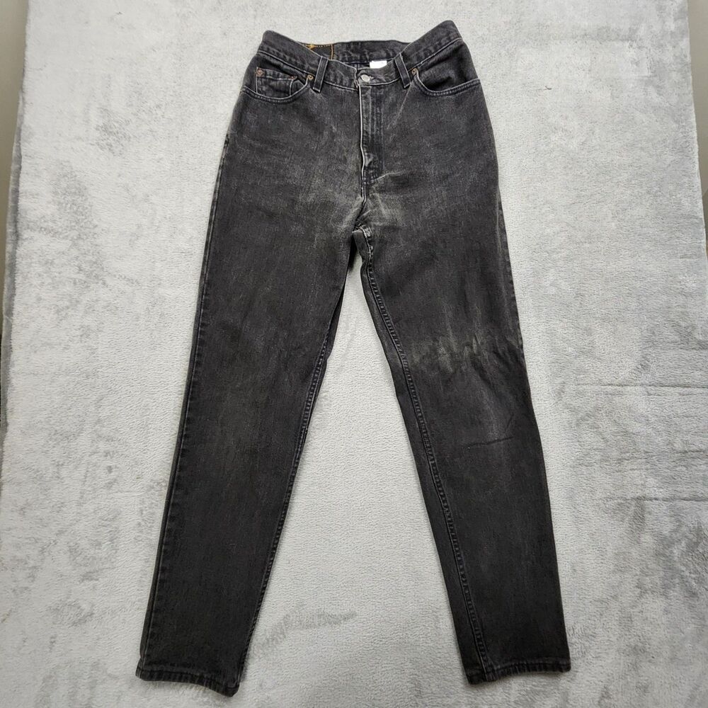 Levis Womens 10 MIS L Black 550 Jeans 100% Cotton Made in USA Relaxed Fit - Picture 2 of 13